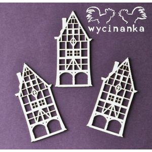 Tekturka Wycinanka Wielka Podróż - Kamieniczki, 3szt